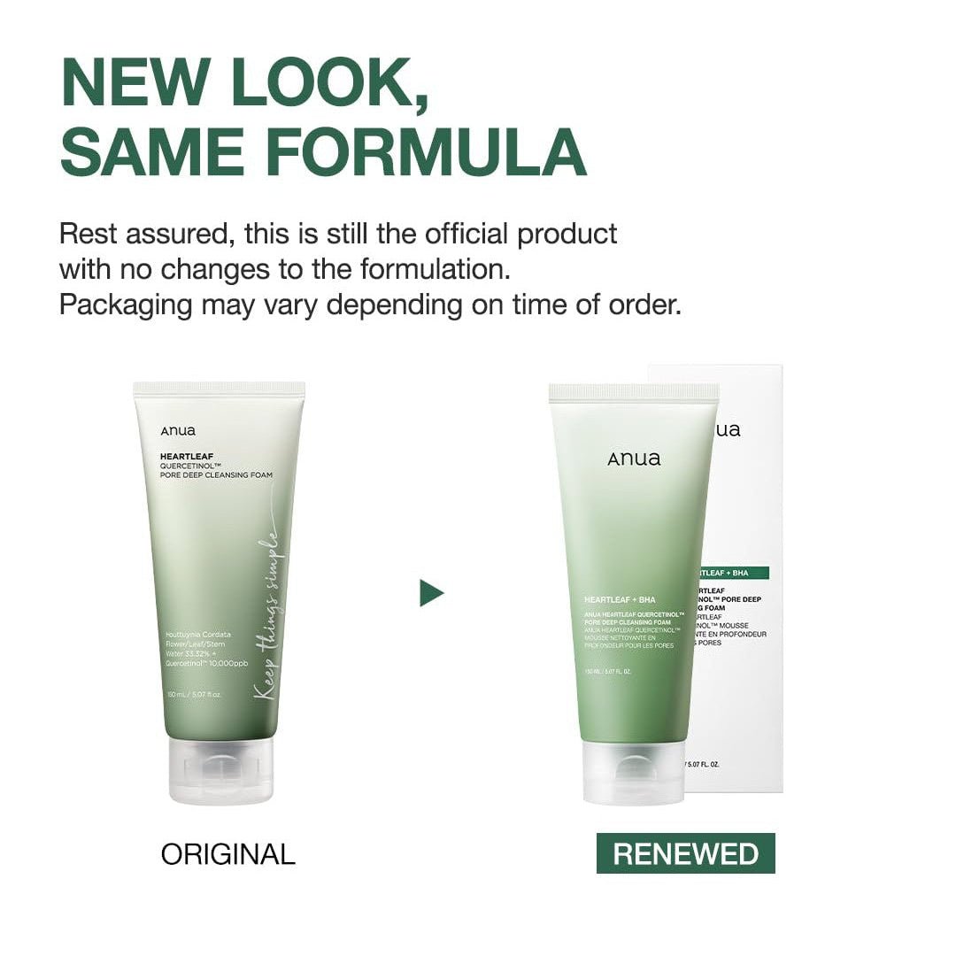 ANUA Heartleaf Quercetinol Pore Deep Cleansing Foam (150ml) - Koreancosmetic