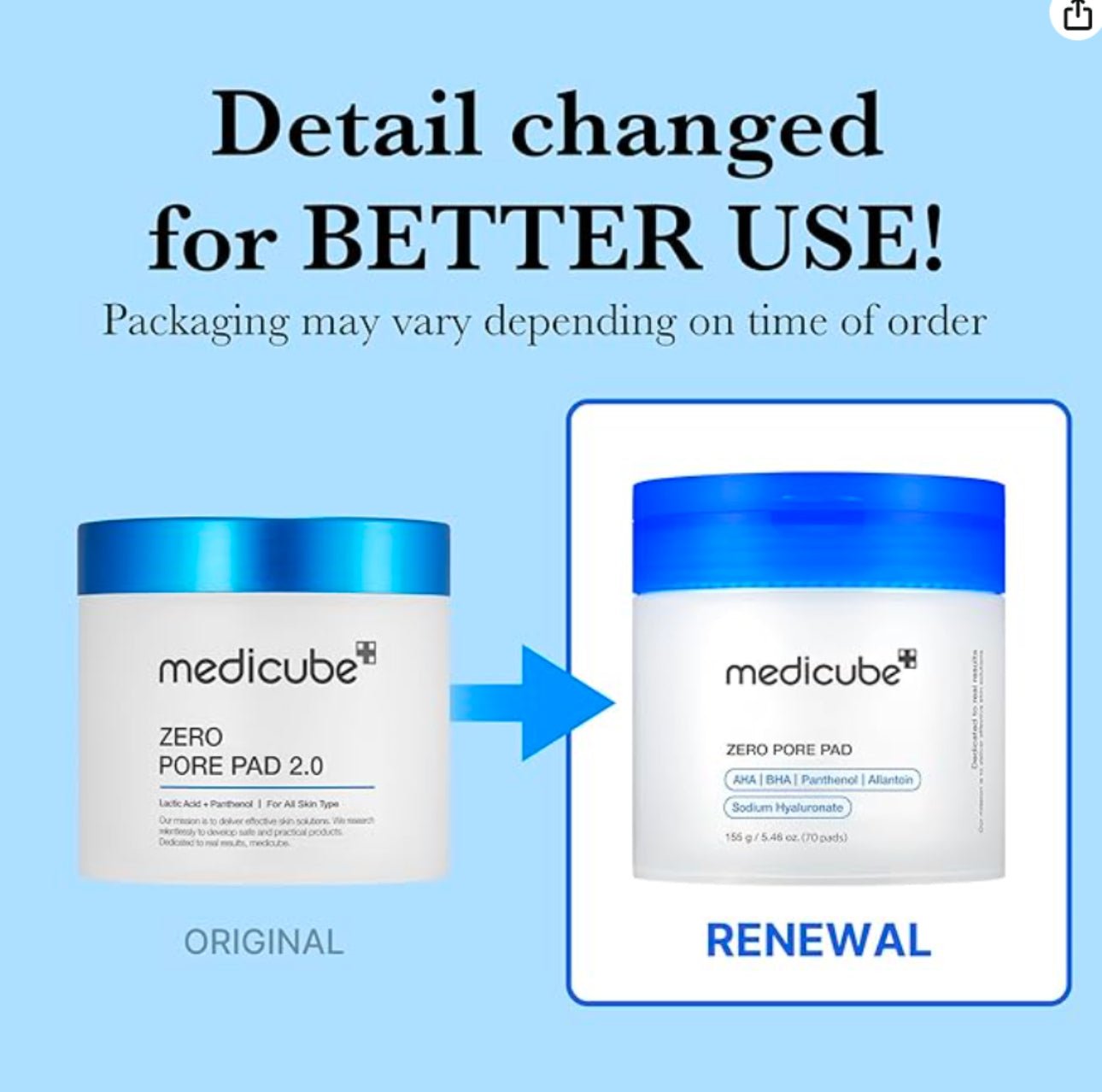 Medicube Zero Pore Pads 2.0 - Koreancosmetic