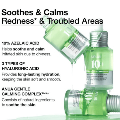 ANUA Azelaic Acid 10 Hyaluron Soothing Serum (30ml) - Koreancosmetic