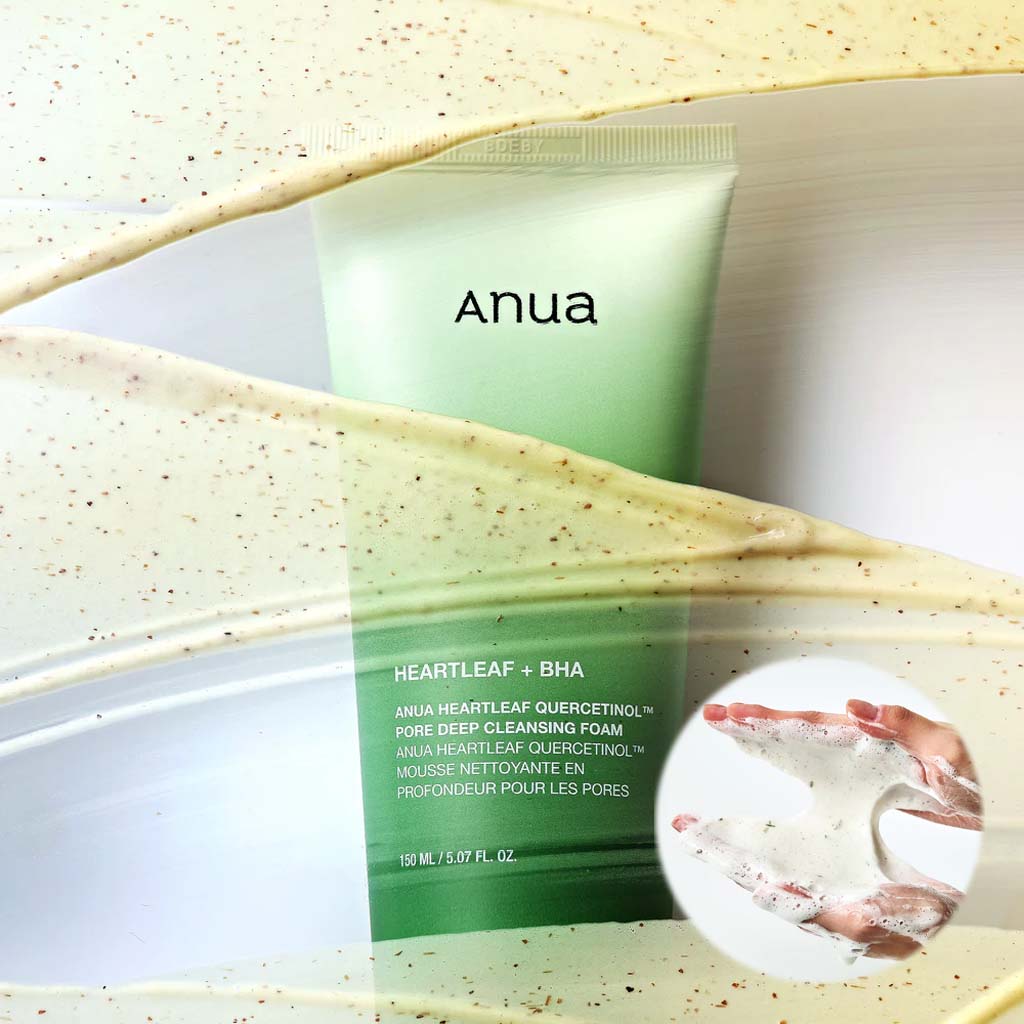 ANUA Heartleaf Quercetinol Pore Deep Cleansing Foam (150ml) - Koreancosmetic