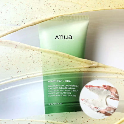 ANUA Heartleaf Quercetinol Pore Deep Cleansing Foam (150ml) - Koreancosmetic
