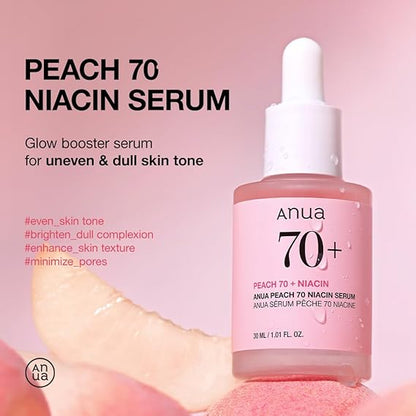 ANUA Peach 70% Niacin Serum (30ml) - Koreancosmetic