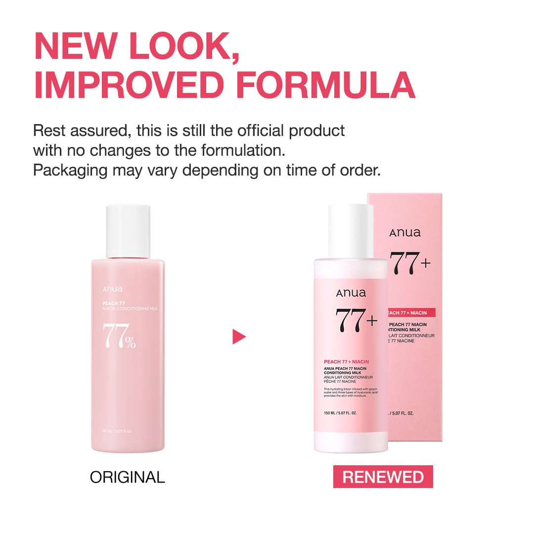 ANUA Peach 77% Niacin Conditioning Milk (150ml) - Koreancosmetic