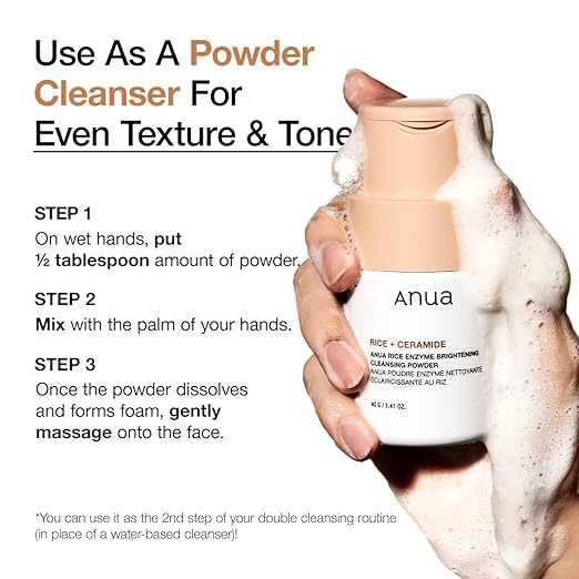 ANUA Rice Enzyme Brightening Cleansing Powder (40g) - Koreancosmetic