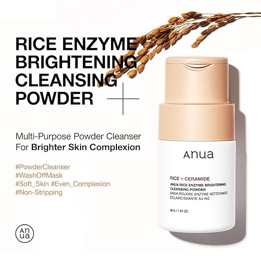 ANUA Rice Enzyme Brightening Cleansing Powder (40g) - Koreancosmetic