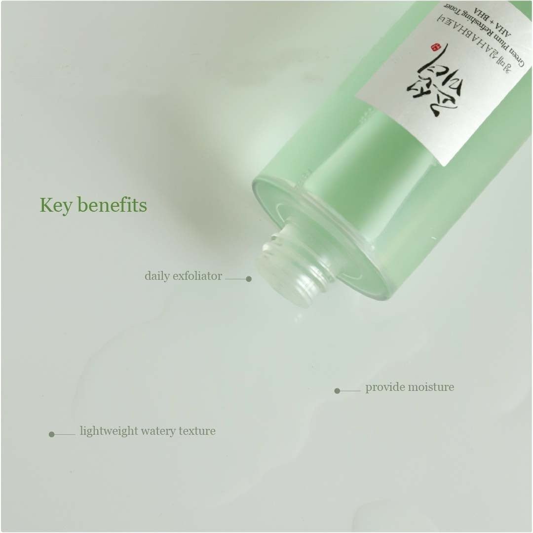 Beauty of Joseon Green Plum Refreshing Toner: AHA + BHA (150ml) - Koreancosmetic