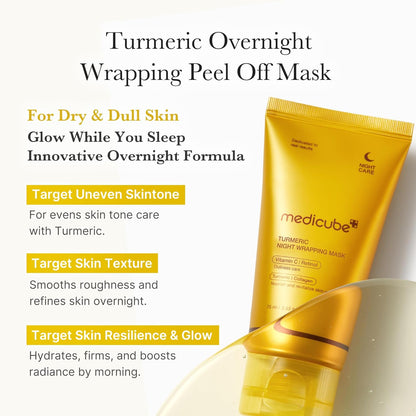 Medicube Kojic Acid Turmeric Night Wrapping Mask (75ml) - Koreancosmetic