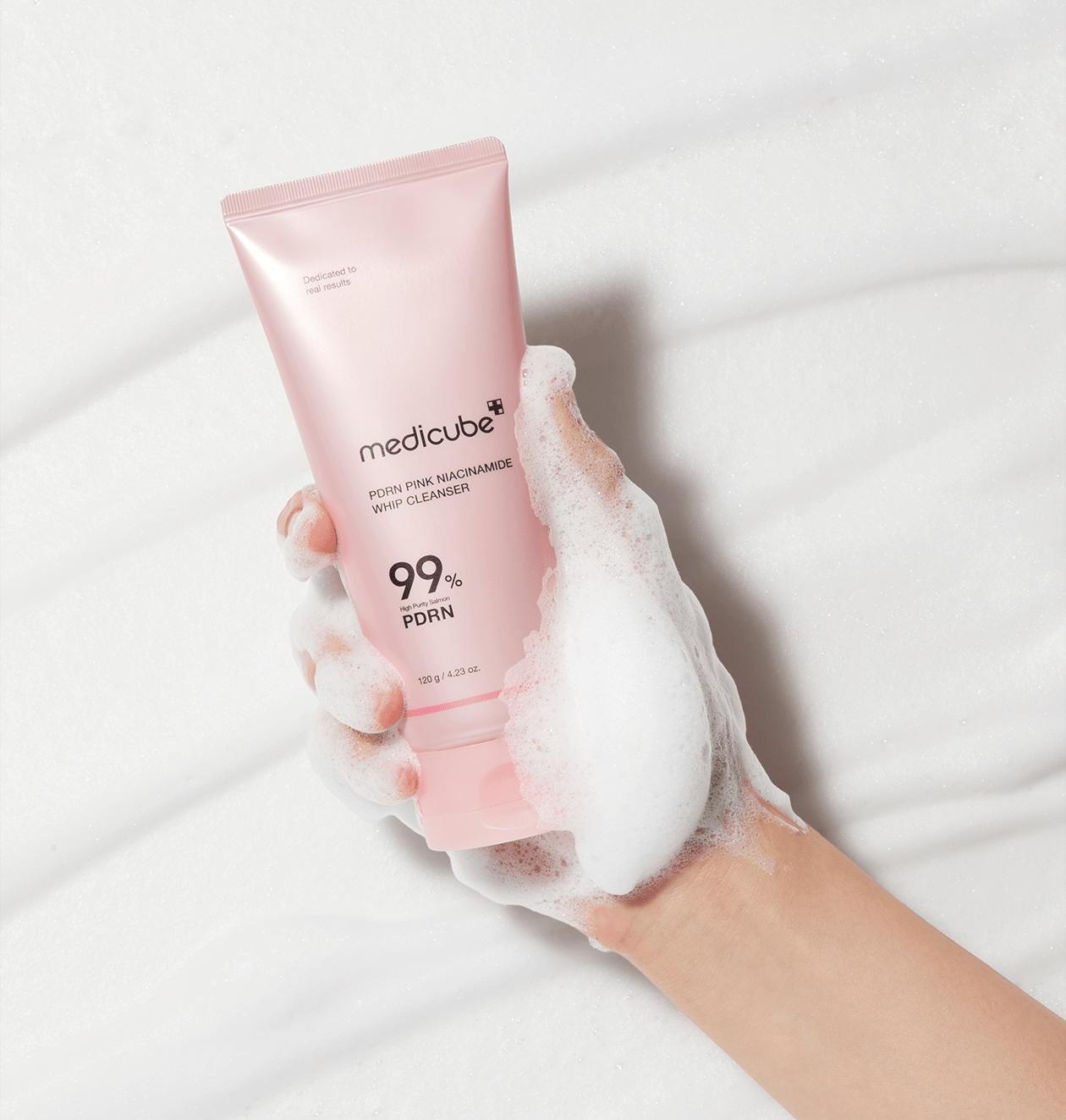 Medicube PDRN Pink Niacinamide Whip Cleanser (120g) - Koreancosmetic