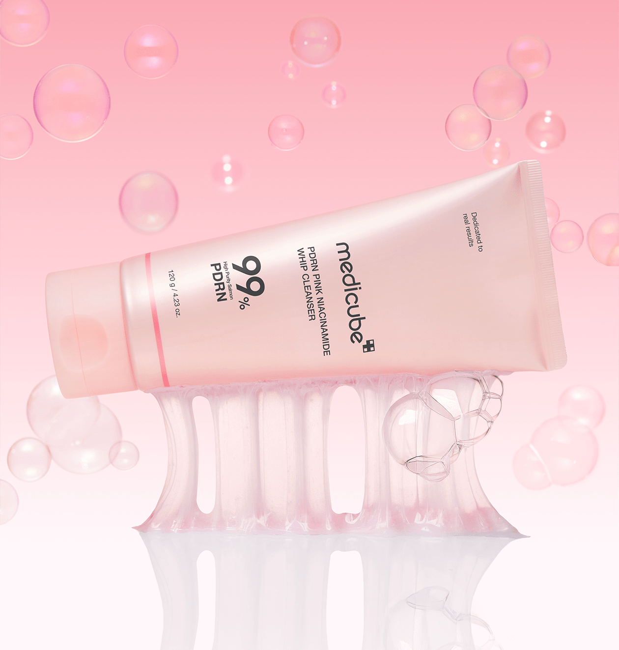 Medicube PDRN Pink Niacinamide Whip Cleanser (120g) - Koreancosmetic
