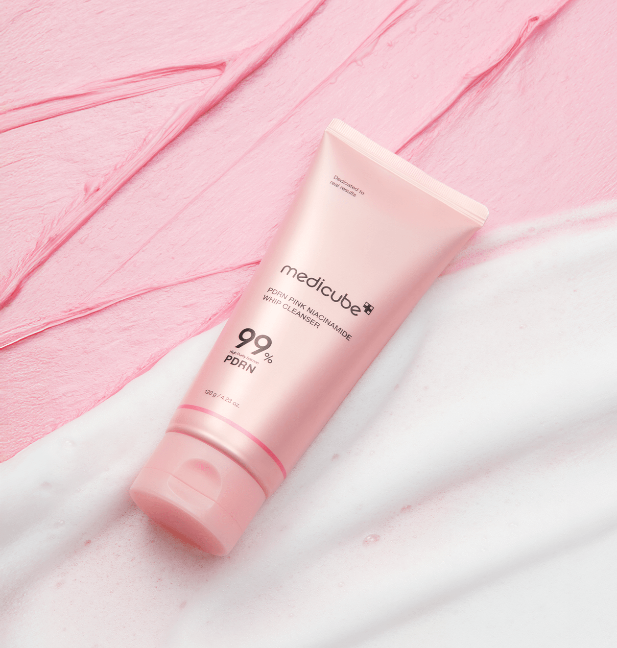 Medicube PDRN Pink Niacinamide Whip Cleanser (120g) - Koreancosmetic