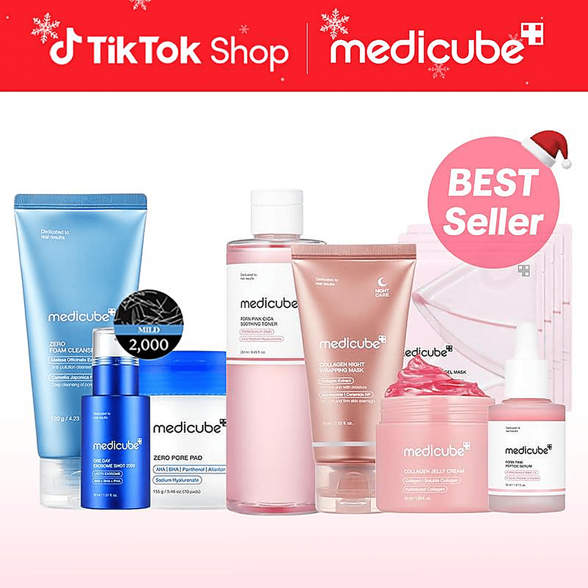 Medicube Ultimate Skincare Bundle (8 - Piece Set) - Koreancosmetic